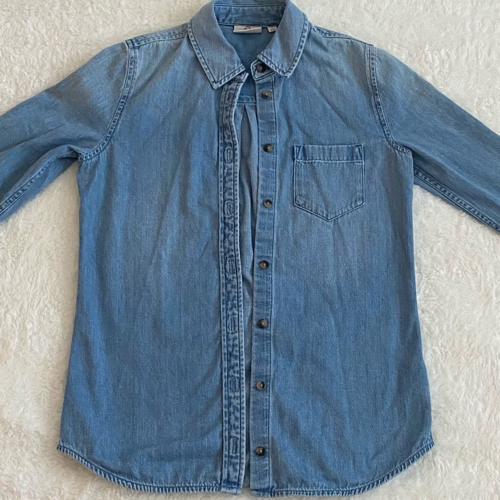 Ag Adriano Goldschmied Light Blue Denim Shirt